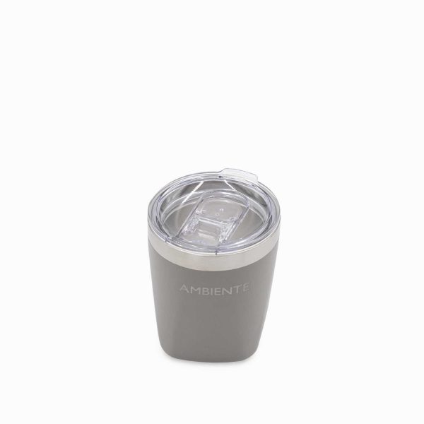 Vaso doble pared gris 300ml - Imagen 4