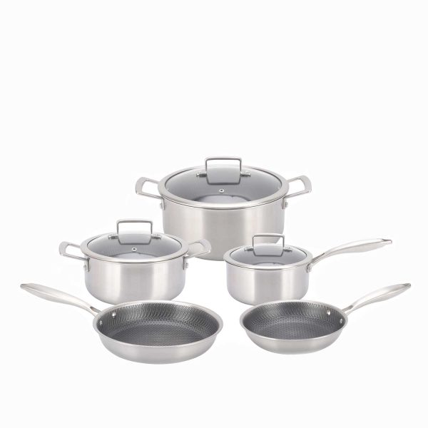 Set de ollas acero inoxidable 8pcs