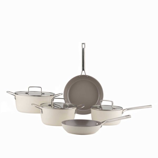 Set de ollas marfil 8pcs