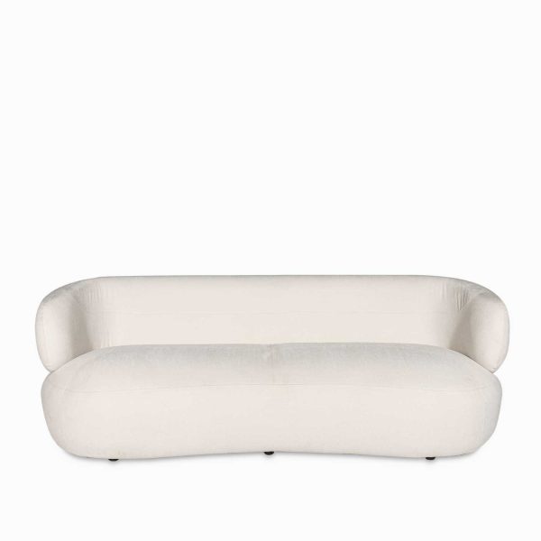 Sofá 3 puestos Emilia beige 78x231x91 cm