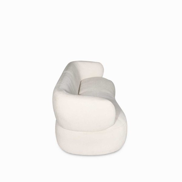 Sofá 3 puestos Emilia beige 78x231x91 cm - Imagen 3