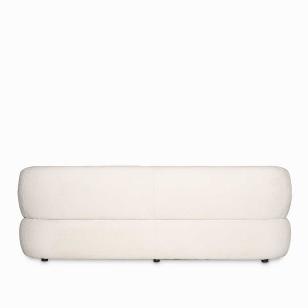 Sofá 3 puestos Emilia beige 78x231x91 cm - Imagen 4
