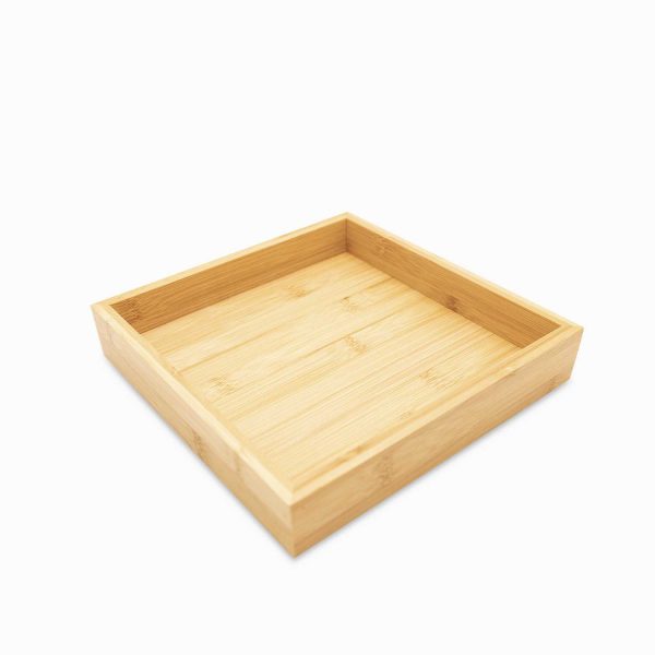 Caja organizadora en bambú 22x22x4cm