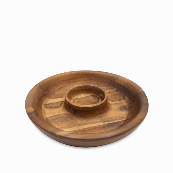 Chip and dip en acacia 35cm - Imagen 2