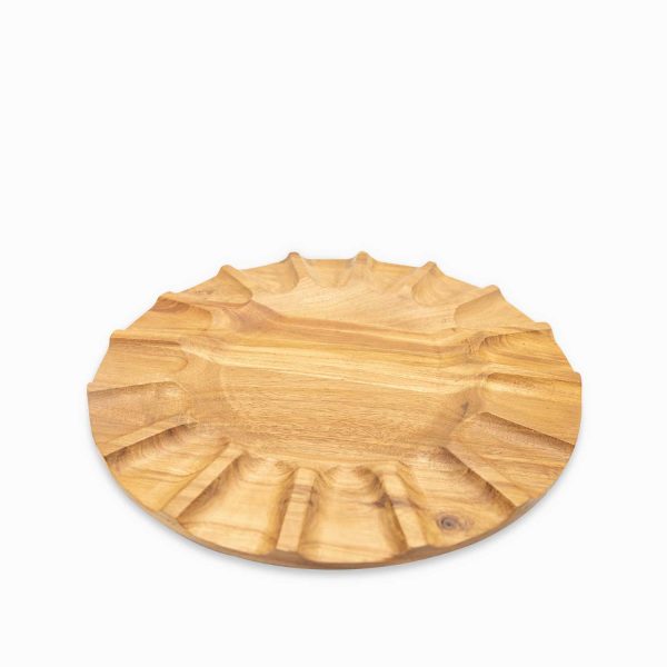 Plato base Mori acacia 35cm - Imagen 2