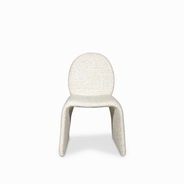 Silla de comedor Orbi beige vetas 85x54x57