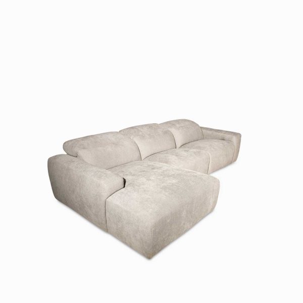 Sofá seccional reclinable derecho leo gris - Imagen 3
