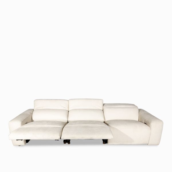 Sofá 3 puestos reclinable leo beige - Imagen 3