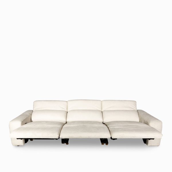 Sofá 3 puestos reclinable leo beige - Imagen 4