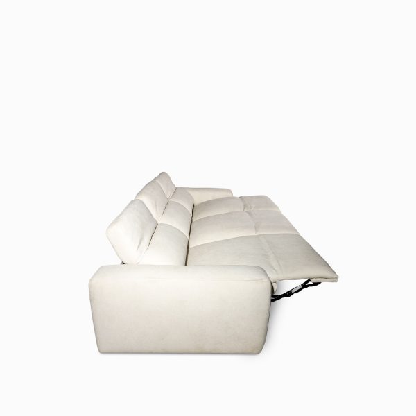 Sofá 3 puestos reclinable leo beige - Imagen 5