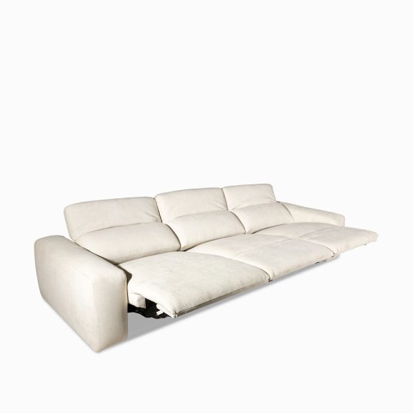 Sofá 3 puestos reclinable leo beige - Imagen 6