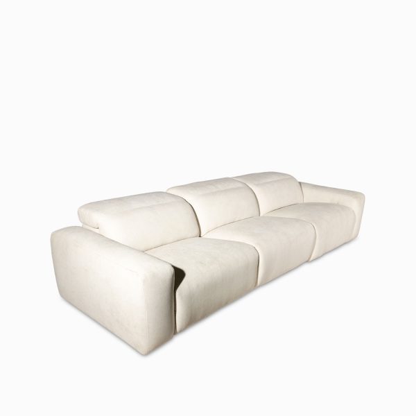 Sofá 3 puestos reclinable leo beige - Imagen 7