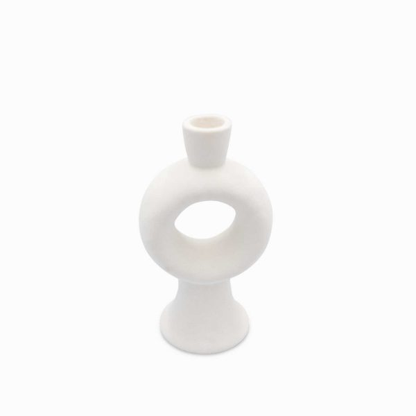 Candelabro Aro blanco