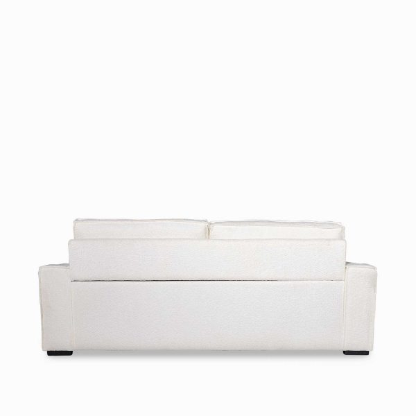 Sofá cama ágora beige Boucle 89x217x85 - Imagen 4