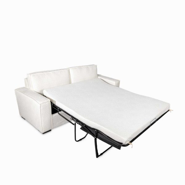 Sofá cama ágora beige Boucle 89x217x85 - Imagen 6