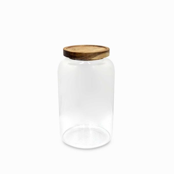 Recipiente para almacenar tapa madera 2500ml