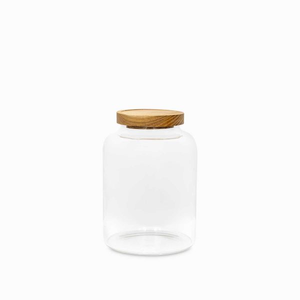 Recipiente para almacenar tapa madera 1800ml
