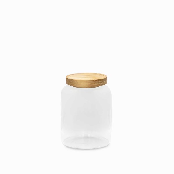 Recipiente para almacenar tapa madera 1200ml - Imagen 2