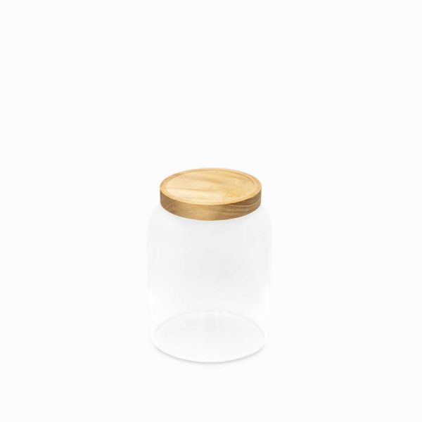Recipiente para almacenar tapa madera 1200ml