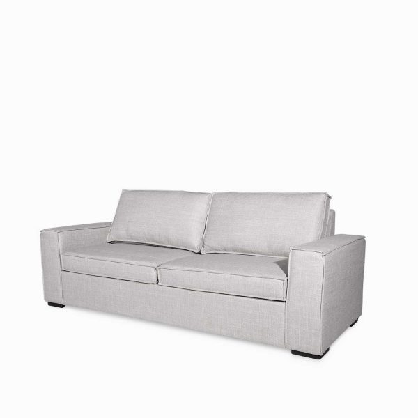 Sofá cama Agora gris boucle 89x217x85 - Imagen 2