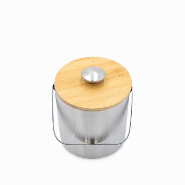 Hielera con tapa en bambú 1600ml - Imagen 3