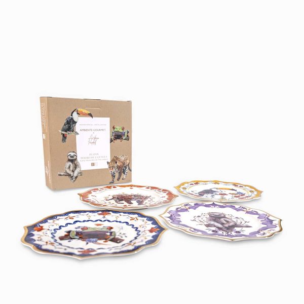 Plato Tesoro jungla 20cm setx4 - Imagen 2