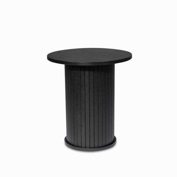 Mesa auxiliar Lenon redonda 55x50x50 negro - Imagen 2