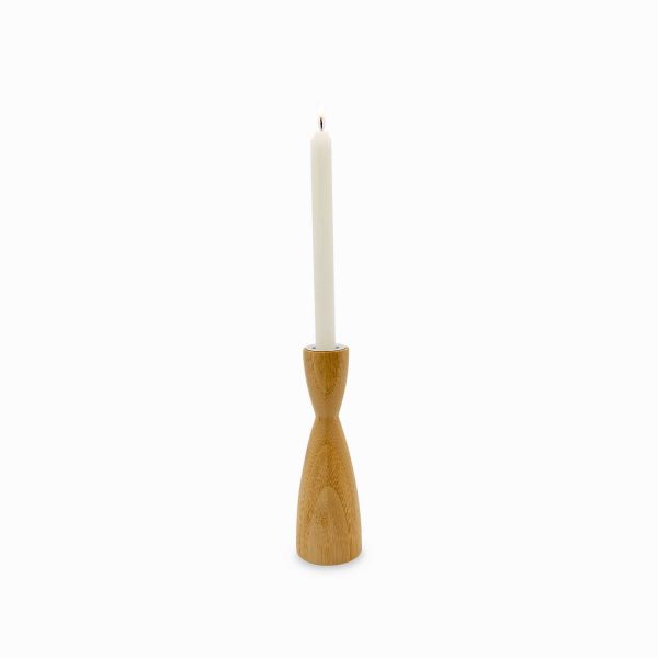 Candelabro en bambú 17cm - Imagen 2
