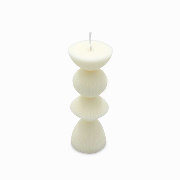 Vela Lazo ivory 19cm - Imagen 2