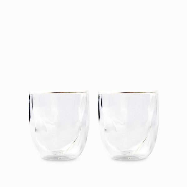 Vaso doble pared para licor 240ml setx2