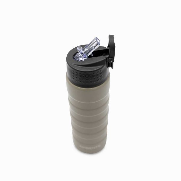 Termo doble pared con pitillo gris - Imagen 4