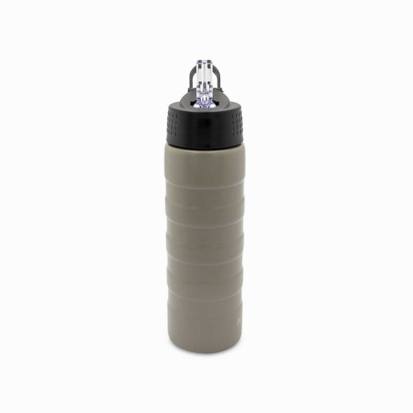 Termo doble pared con pitillo gris - Imagen 6