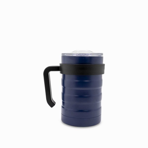 Mug doble pared acero azul oscuro 550ml - Imagen 4