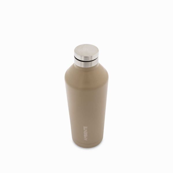 Botella doble pared en acero taupe - Imagen 3