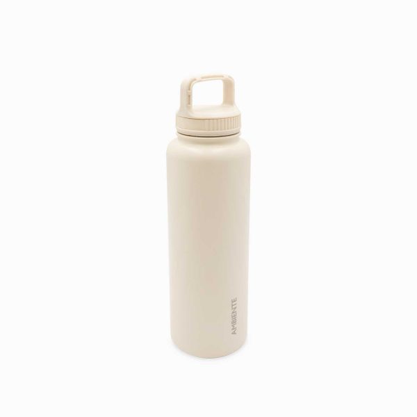 Termo doble pared beige 1 litro - Imagen 2