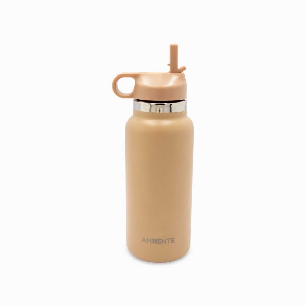 Termo doble pared con pitillo almendra 1000ml - Imagen 6