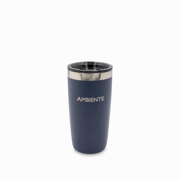 Vaso doble pared acero azul oscuro 320ml - Imagen 2
