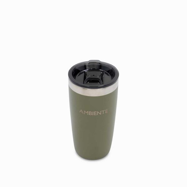 Vaso doble pared en acero taupe 320ml