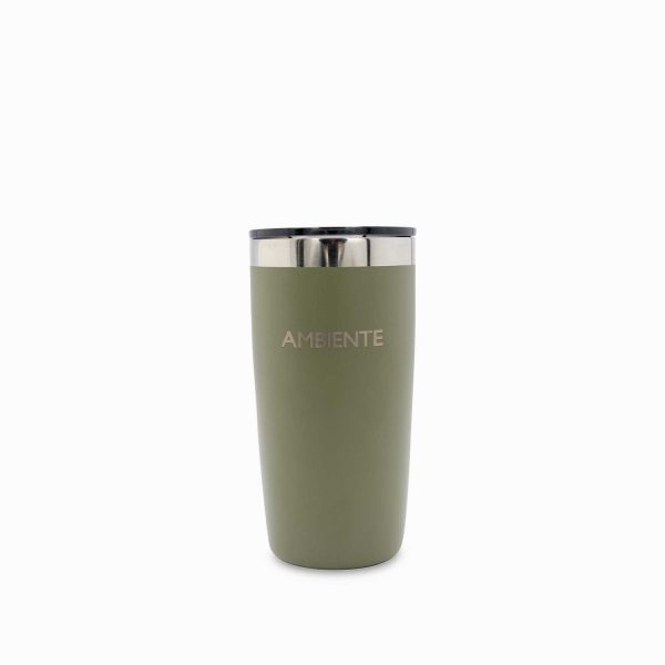 Vaso doble pared en acero taupe 320ml - Imagen 2