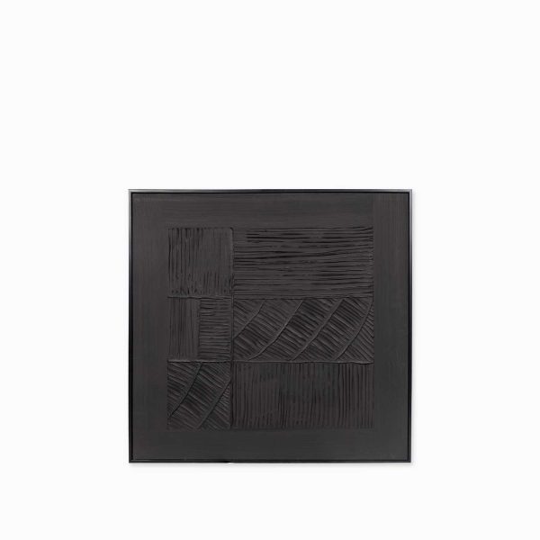 Cuadro Mirta negro ii 82x82