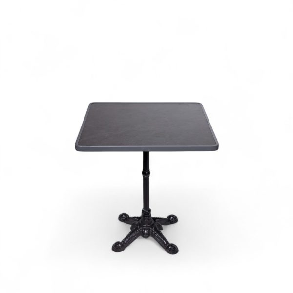 Mesa de comedor gris oscuro pata hierro 72x70x70 - Imagen 3