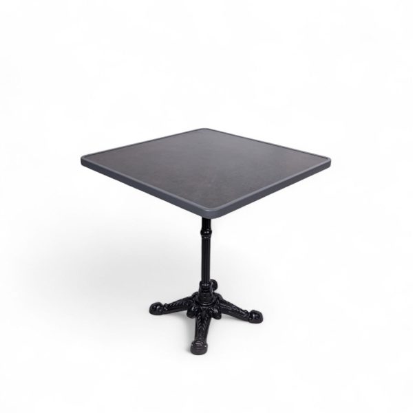 Mesa de comedor gris oscuro pata hierro 72x70x70 - Imagen 4