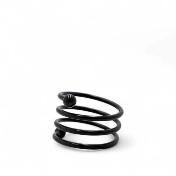 Servilletero espiral negro