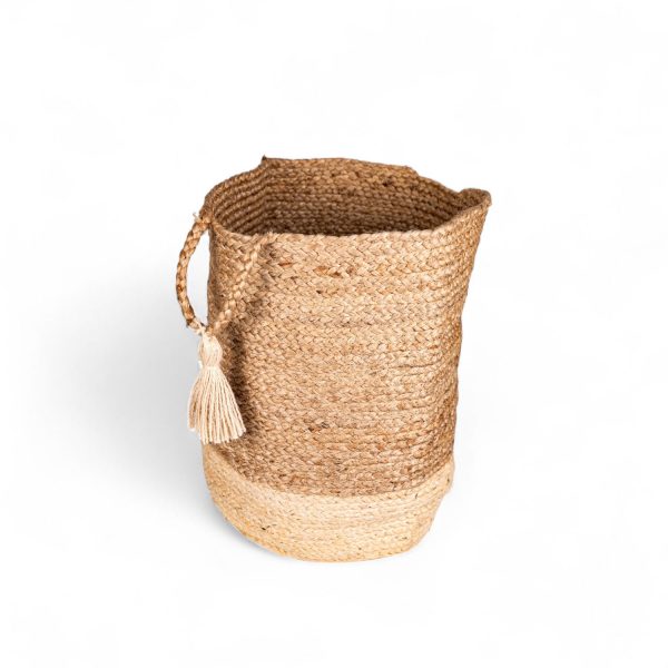 Canasto yute base blanca 40cm - Imagen 4
