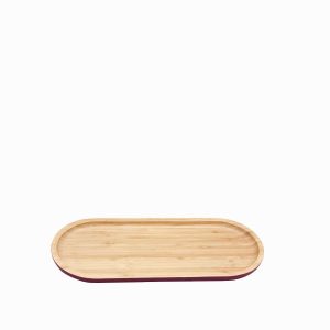Bandeja en bambú oval 34cm