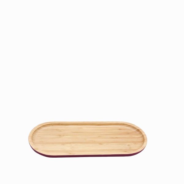 Bandeja en bambú oval 34cm