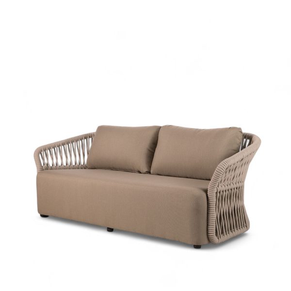 Sofá 3 puestos california beige 74x220x89 - Imagen 2
