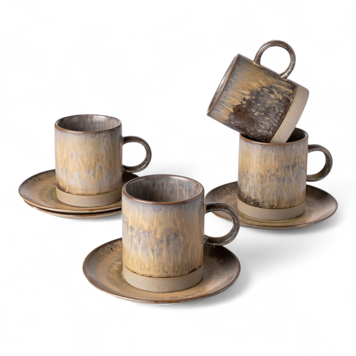 Pocillo y plato oasis 200ml setx4 - Imagen 3