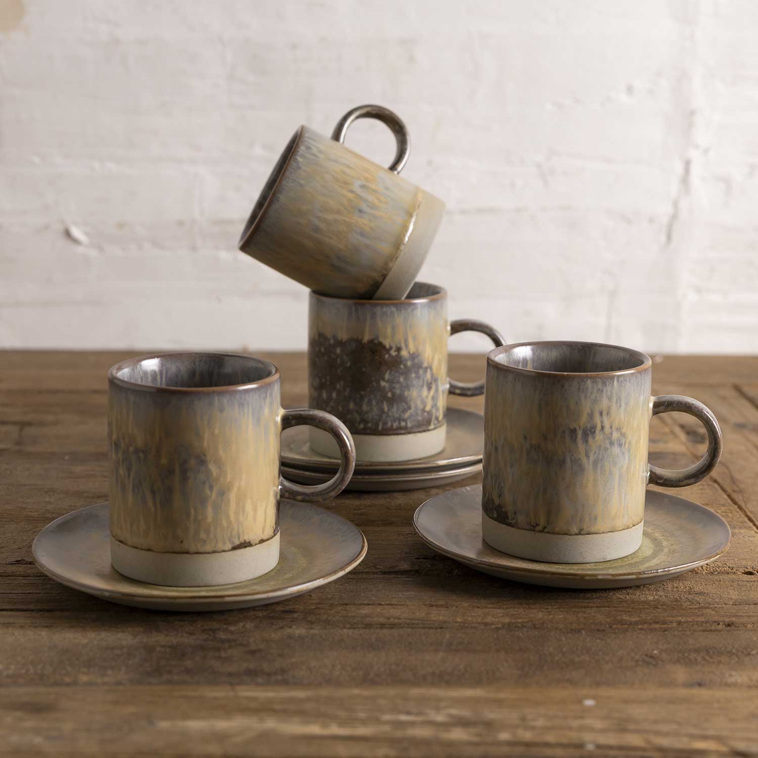 Pocillo y plato oasis 200ml setx4 - Imagen 2