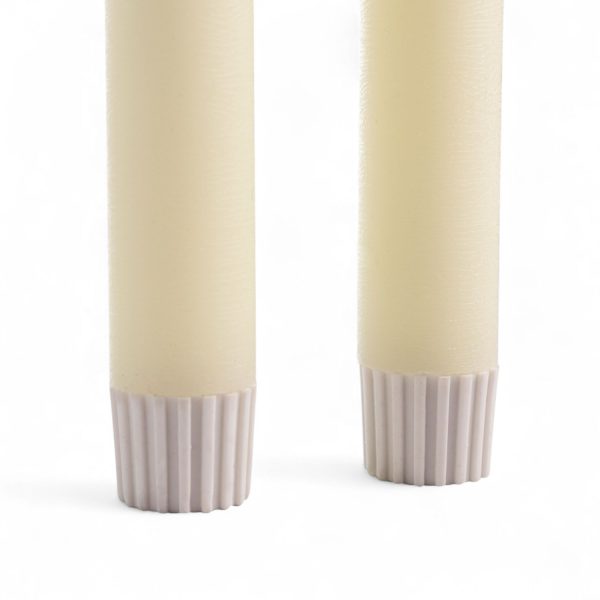 Velas led largas marfil 26cm set x2 - Imagen 3